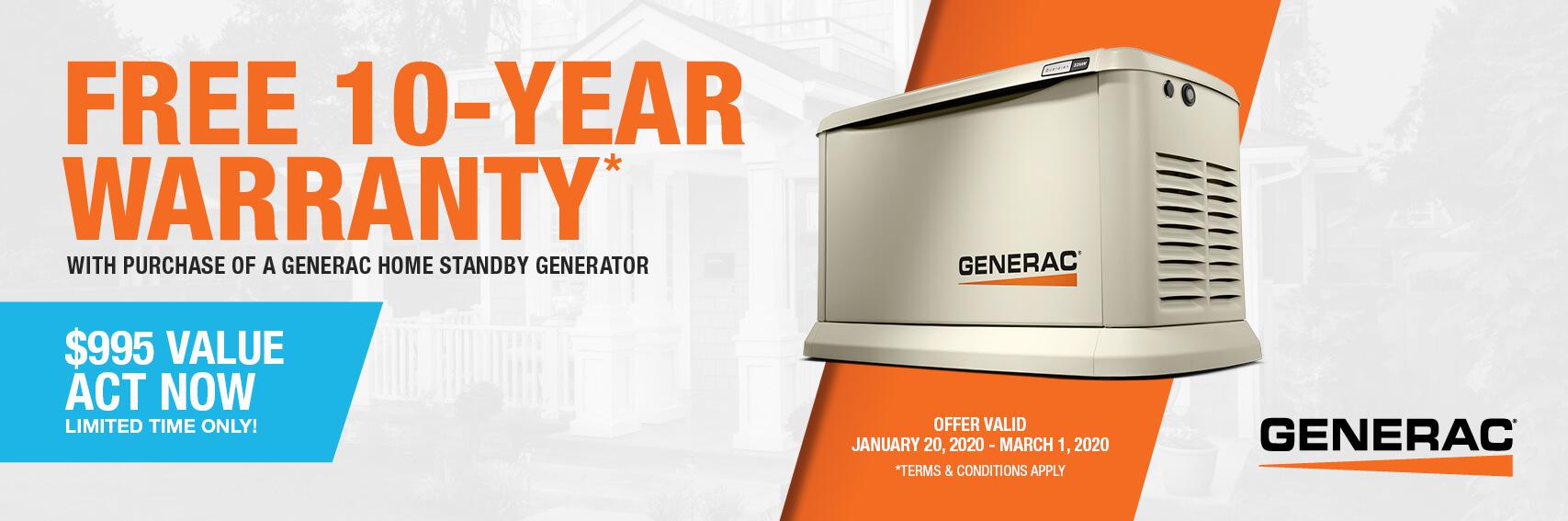 Homestandby Generator Deal | Warranty Offer | Generac Dealer | Chardon, OH